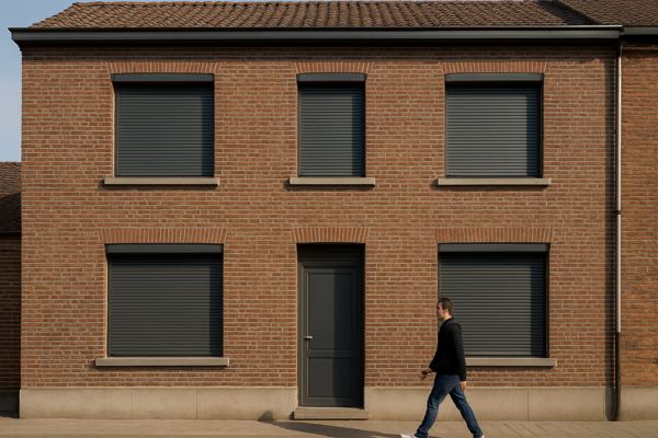 Maison belge en briques équipée de volets roulants — Dépannage Volet Zaffer